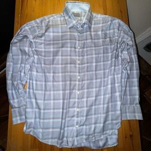 Thomas dean plaid dress shirt